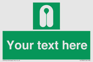 Custom sign safe condition Lifejacket